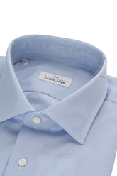 Alessandro Gherardi Azzurro Fine Pinstripe Shirt